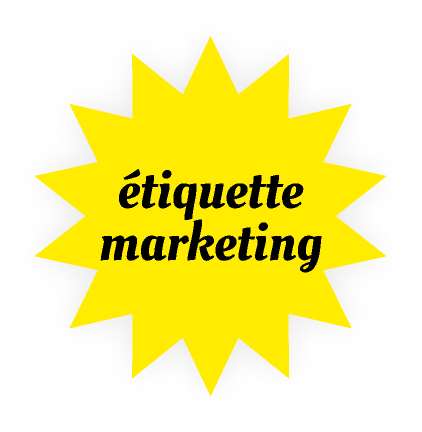 Etiquette marketing